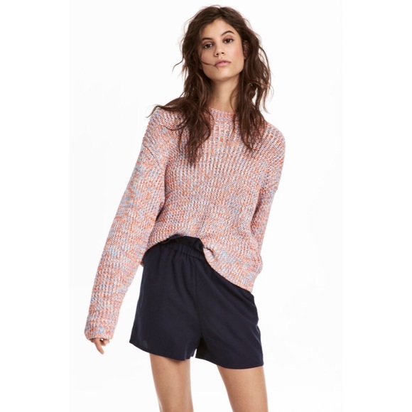 H&M Sweaters - H&M Orange & Blue Chunky Knit Sweater
